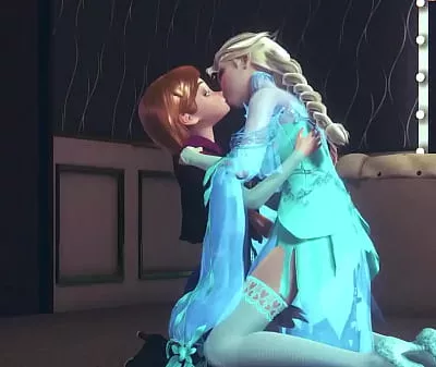 Futa Elsa fingering and fucking Anna | Frozen Parody