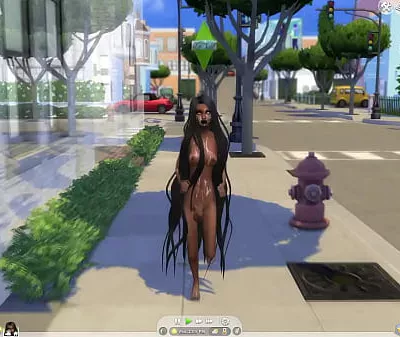 shemale covered in sperm walking in public sims 4